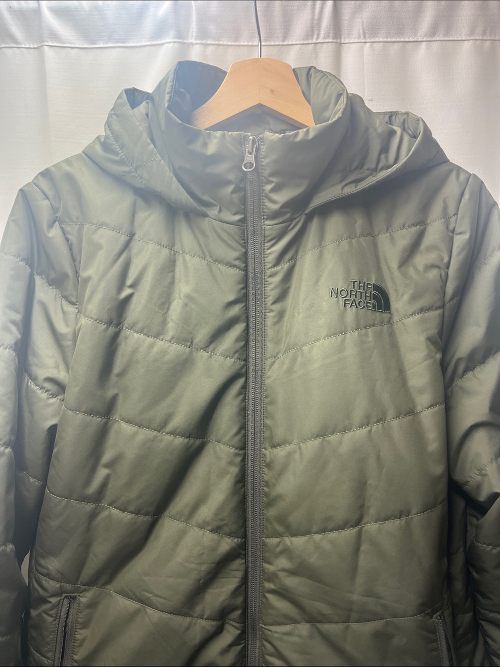 The North Face New Taupe Green Tamburello Parka- L - Picture 5 of 8
